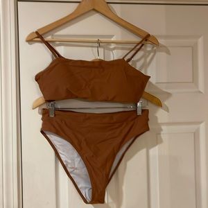 NWOT Women’s Carmel brown bathing suit